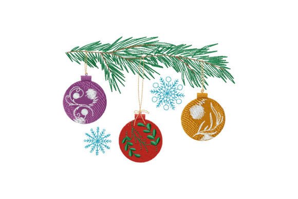 Review: Christmas Balls on a Pine Tree Design