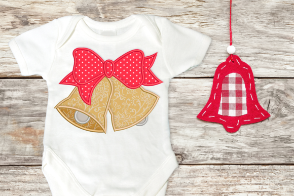 Review: Christmas Bells with Bow Applique for Gifts