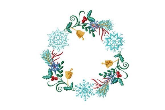Reviewing Christmas Wreath with Snowflakes for Etsy