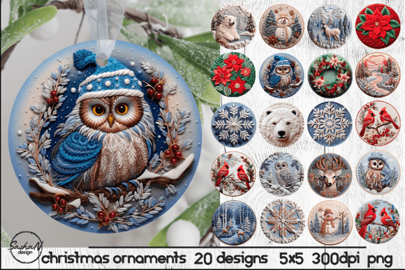 Reviewing the 3D Christmas Ornament Embroidery Effect