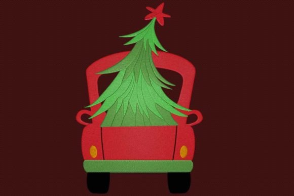 Reviewing the Christmas Truck Back Embroidery Design